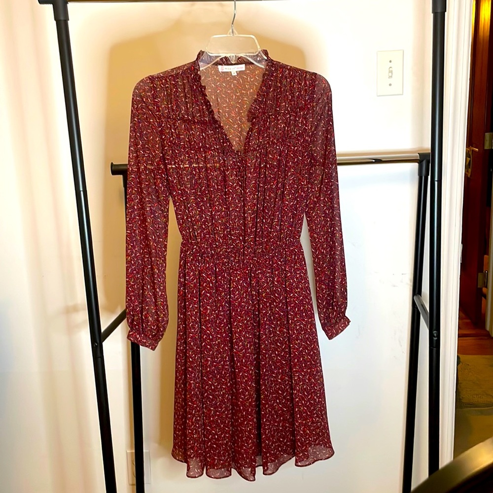 Paul & joe sister floral dress cinched waist